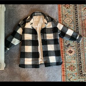 Abercrombie oversized plaid jacket